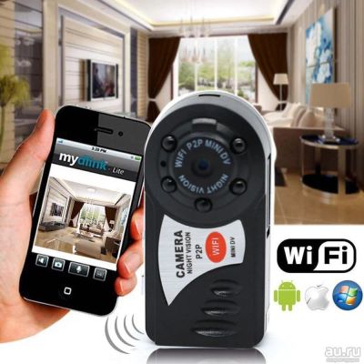 Лот: 13146681. Фото: 1. WI-FI камера night vision P2P... Экшн камеры