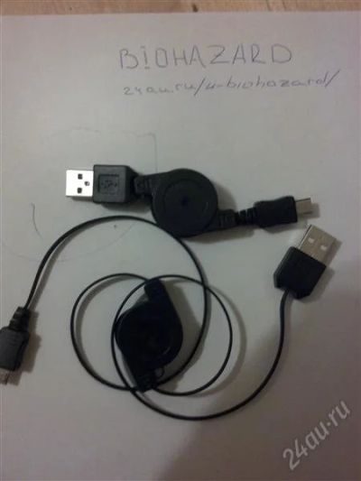 Лот: 2691132. Фото: 1. Шнур-рулетка microUSB (micro-USB... Дата-кабели, переходники