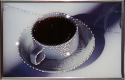 Лот: 21291151. Фото: 1. Картина Чашка кофе с кристаллами... Произведения