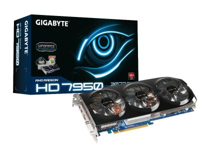Лот: 4323411. Фото: 1. С рубля! Видеокарта Gigabyte 7950... Видеокарты