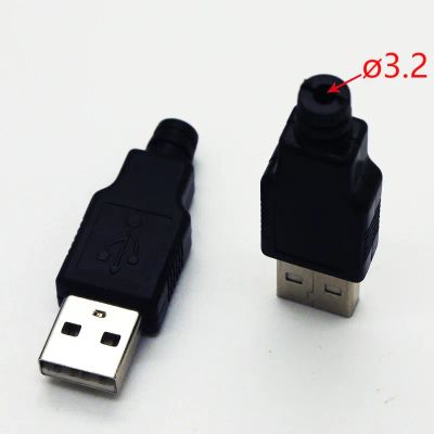 Лот: 20369551. Фото: 1. Разъём USB 2.0 папа, разборный... Разъёмы