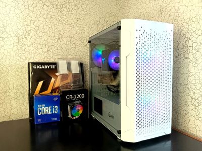 Лот: 20598990. Фото: 1. Игровой ПК i3 10100/ GTX1660... Компьютеры в сборе