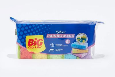 Лот: 23679661. Фото: 1. Губки Hoff Rainbow. Инвентарь для уборки
