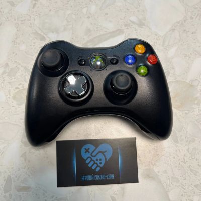 Лот: 24395994. Фото: 1. Оригинальный черный геймпад Xbox... Аксессуары для игровых приставок, консолей, геймпады