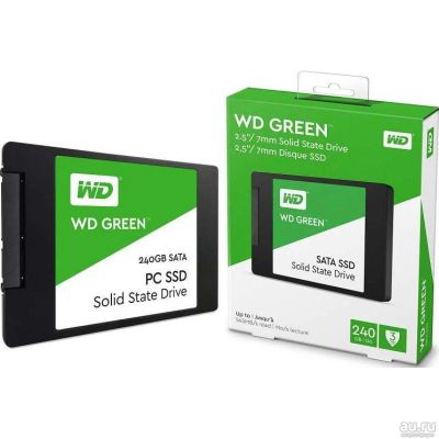 Лот: 13852556. Фото: 1. 240 ГБ SSD-накопитель WD Green... SSD-накопители