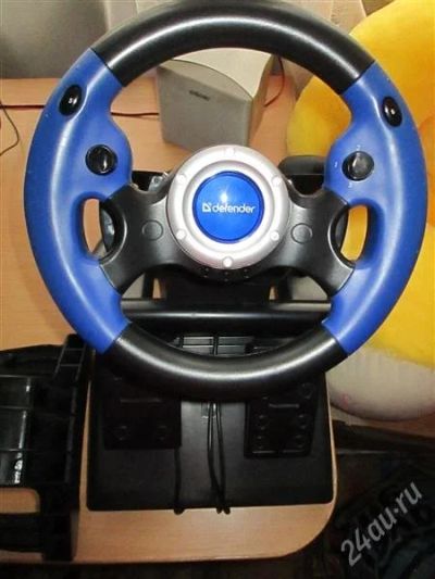 Лот: 2417404. Фото: 1. Игровой руль Defender MX-V9 Vibration. Рули, джойстики