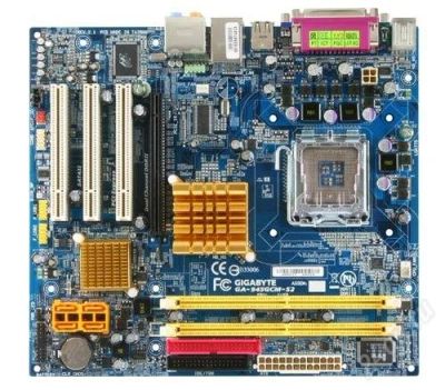 Лот: 1252492. Фото: 1. Mainboard GA-945GCM-S2 с процом. Материнские платы