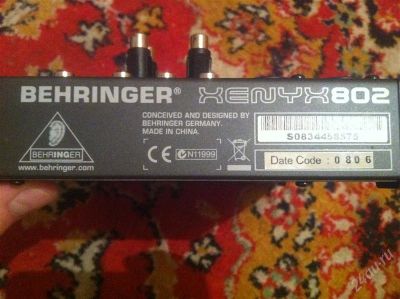 Лот: 1013864. Фото: 1. Behringer XENYX 802. Микшеры, предусилители, микрофонные эффекты