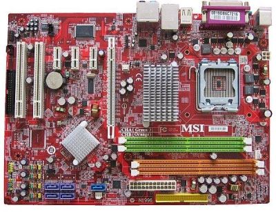 Лот: 1702131. Фото: 1. MB MSI LGA775 P35 PCI-E+GbLAN... Материнские платы