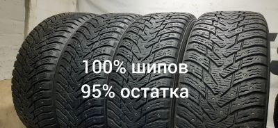 Лот: 21065889. Фото: 1. 225/55R18 102T Nokian Hakkapeliitta... Шины