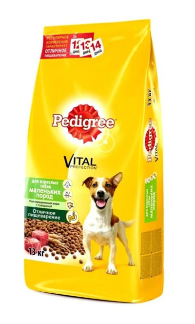 Лот: 9182772. Фото: 1. Pedigree® Сухой корм для взрослых... Корма
