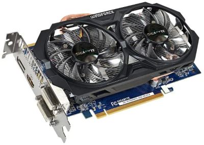 Лот: 19855185. Фото: 1. Видеокарта Radeon R7 260X (GigaByte... Видеокарты