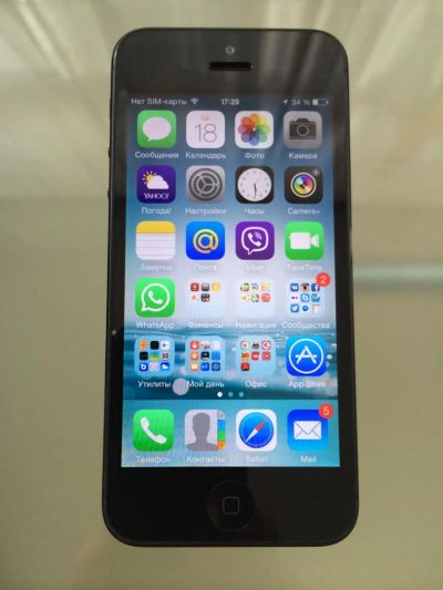 Лот: 4218313. Фото: 1. iPhone 5 64gb black. Смартфоны