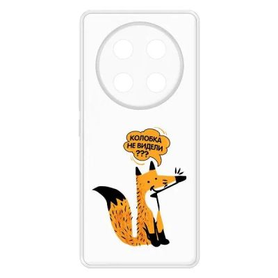 Лот: 25135530. Фото: 1. Чехол Krutoff Clear Case "Лиса... Чехлы, бамперы