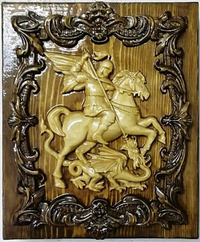 Лот: 13968879. Фото: 1. Резное панно. Произведения