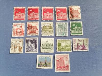 Лот: 25077252. Фото: 1. Марки иностранные. Архитектура... Марки