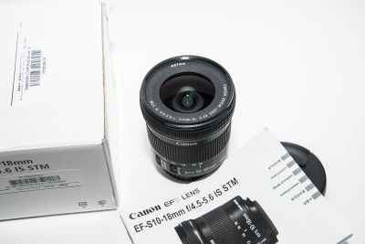Лот: 8785705. Фото: 1. Canon EF-S 10-18mm f/4.5-5.6 STM... Объективы