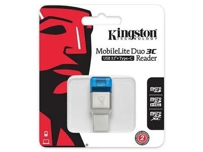 Лот: 17495066. Фото: 1. Kingston MobileLite Duo 3C (USB... Картридеры