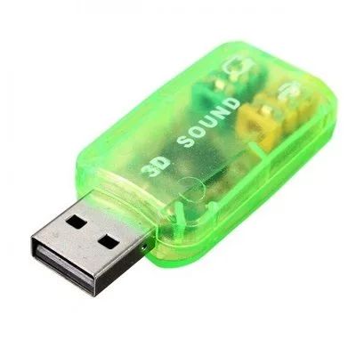 Лот: 17390641. Фото: 1. Внешняя звуковая карта usb 3d... Звуковые карты