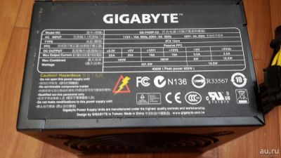 Лот: 9510481. Фото: 1. Блок питания ATX Gigabyte ge-p450p-c2... Корпуса, блоки питания
