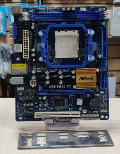 Лот: 20851167. Фото: 1. Мат. плата ASRock N68-VGS3 FX... Материнские платы