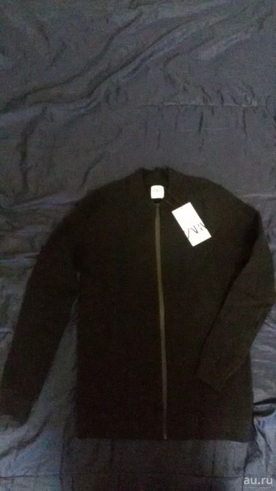 Лот: 16953545. Фото: 1. Кардиган мужской на замке ZARA. Свитеры, толстовки, худи