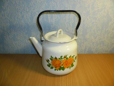 Лот: 12797933. Фото: 1. Новый советский эмалированный... Чайники, заварники, турки