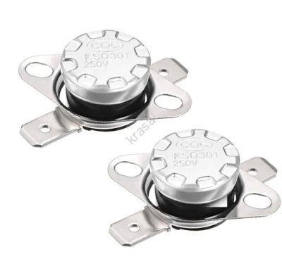 Лот: 24997122. Фото: 1. Термостат KSD301 90°С 250V 10A... Запчасти, комплектующие для мелкой бытовой техники