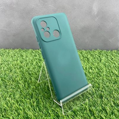Лот: 20593648. Фото: 1. Чехол на Xiaomi Redmi 12C (зеленый... Чехлы, бамперы