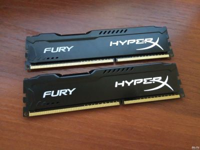 Лот: 13026975. Фото: 1. DDR3 HyperX Fury (1600) - 8 Gb. Оперативная память