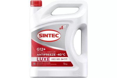 Лот: 22494482. Фото: 1. Антифриз Sintec LUX G12 plus красный... Масла, жидкости