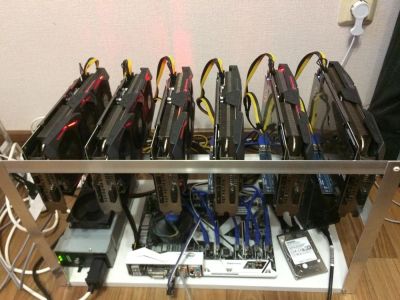 Лот: 11267062. Фото: 1. Ферма 6*Asus strix rx580 8Gd... Майнинг фермы, товары для майнинга