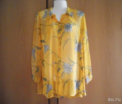 Лот: 8158653. Фото: 1. Блуза - туника жёлто - серая 46-50... Блузы, рубашки