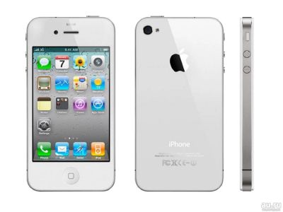 Лот: 9652306. Фото: 1. Iphone 4 32 gb белый, Защитное... Смартфоны