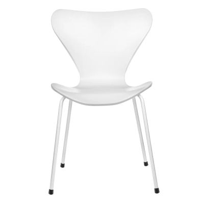 Лот: 21548216. Фото: 1. Стул Seven Style белый с белыми... Столы, стулья, обеденные группы