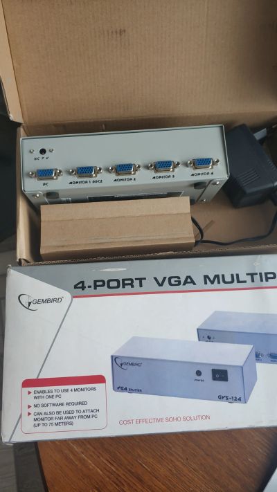 Лот: 18819830. Фото: 1. Разветвитель VGA Cablexpert GVS124. Шлейфы, кабели, переходники