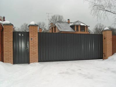 Лот: 7643288. Фото: 1. Сдвижные ворота ш. 4500 в. 2000... Ворота, заборы, шлагбаумы