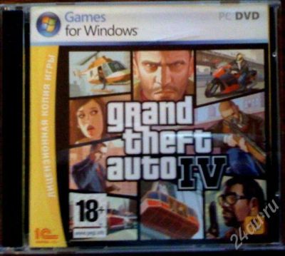 Лот: 284333. Фото: 1. Лицензионный диск GTA IV 2DVD... Игры для ПК
