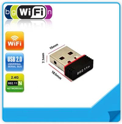 Лот: 6288494. Фото: 1. Ультракомпактный USB 2.0 Wi-Fi... WiFi, Bluetooth адаптеры