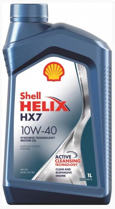 Лот: 14492799. Фото: 1. Shell Helix HX7 , 10W40, 1L(масло... Масла, жидкости