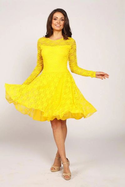Лот: 4872117. Фото: 1. Платье Вечер желтое. Платья