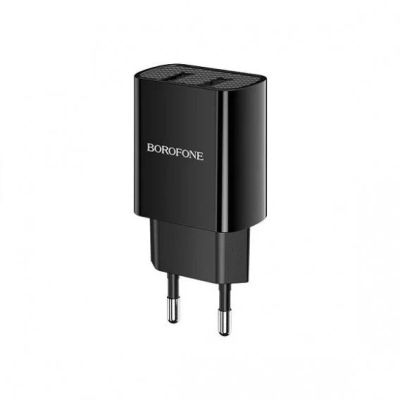 Лот: 17621157. Фото: 1. Адаптер 220V->2*USB 2.1A Borofone... Зарядные устройства, блоки питания, адаптеры сетевые для смартфонов