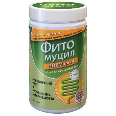 Лот: 25742036. Фото: 1. Фитомуцил Норм Плюс пор. 250г. Народная медицина, БАДы