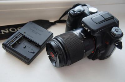 Лот: 8862211. Фото: 1. Sony dslr A100 kit Sony 18-70mm. Цифровые зеркальные