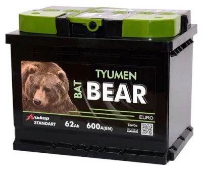 Лот: 20970049. Фото: 1. Аккумулятор Тюмень 6СТ-62 АЗ BATBEAR... Аккумуляторы