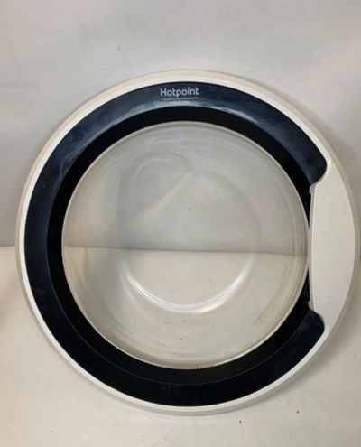 Лот: 21369716. Фото: 1. Люк Hotpoint Ariston Б/У C00379570. Запчасти для стиральных и посудомоечных машин