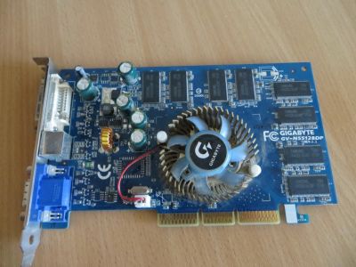 Лот: 13296697. Фото: 1. Видеокарта AGP GV-N55128DP. GeForce... Видеокарты