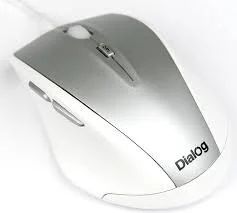 Лот: 10279152. Фото: 1. Мышь Dialog MOK-17U 1.5м USB White... Клавиатуры и мыши