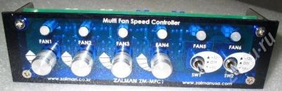 Лот: 527002. Фото: 1. ZALMAN ZM-MFC1, 6 канальный контроллер... Системы охлаждения