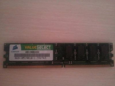 Лот: 6448959. Фото: 1. corsair DDR 2- 512 mb. Оперативная память